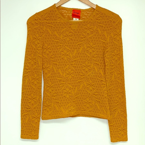 💥TOPS SALE💥 NWOT CHRISTIAN LACROIX TOP IN CAMEL ORANGE - Picture 1 of 5